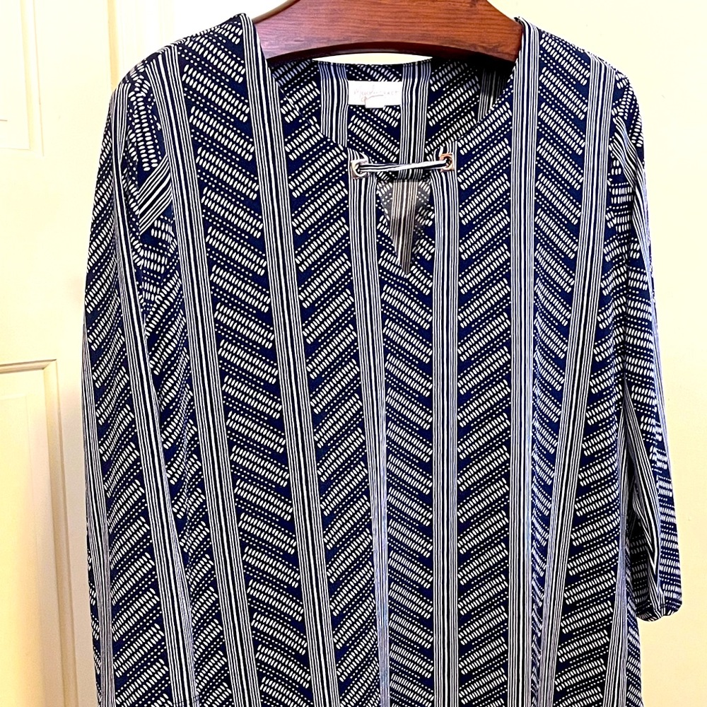 Knit striped tunic